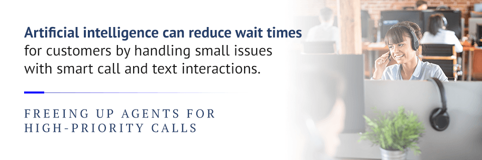 AI can help reduce call wait times